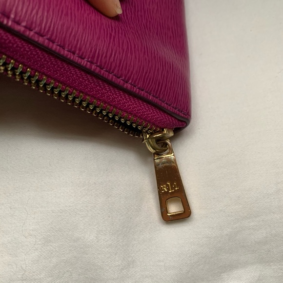 Purple Lauren Ralph Lauren long zip wallet - Picture 4 of 8